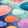 Whispering Coral Wallpaper with Floating Light wallpaper for iPhone, iPad & Mac