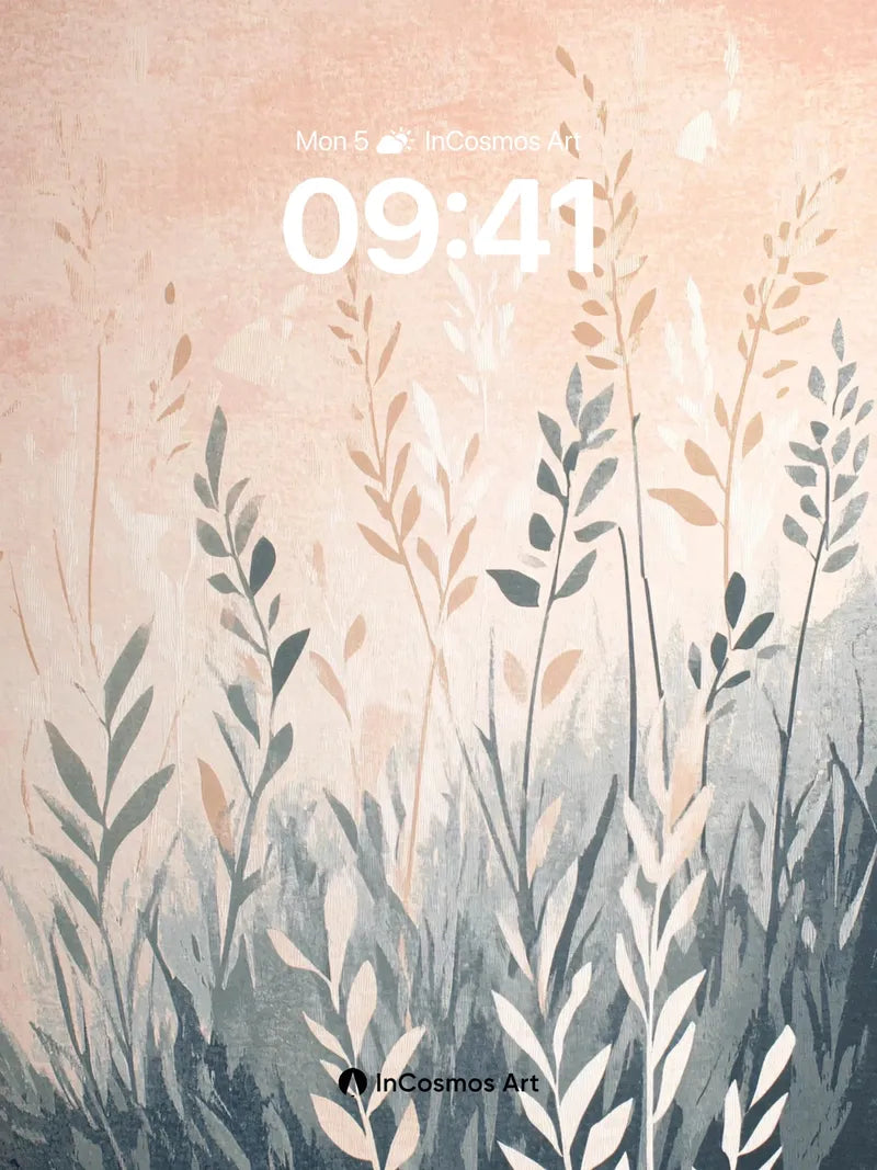 Serenity Meadow Wallpaper with Whispering Leaves