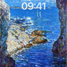 Azure Passage Wallpaper with Monet's Brushstroke wallpaper for iPhone, iPad & Mac