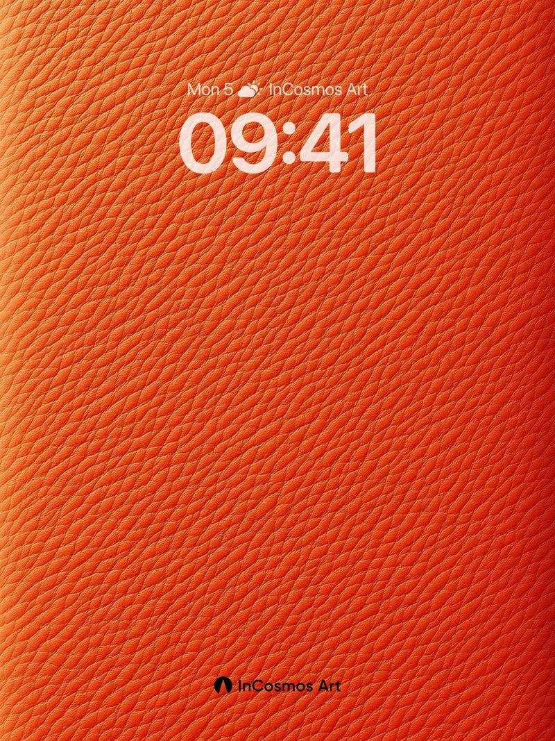 Warm Pulse Leather Wallpaper with Subtle Gradient