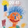 Whimsical Scribble Wallpaper with Bursting Colors wallpaper for iPhone, iPad & Mac