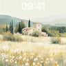 Serenity Field Wallpaper with Stone Silence wallpaper for iPhone, iPad & Mac