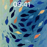Vivid Fish School Artistic Wallpaper wallpaper for iPhone, iPad & Mac