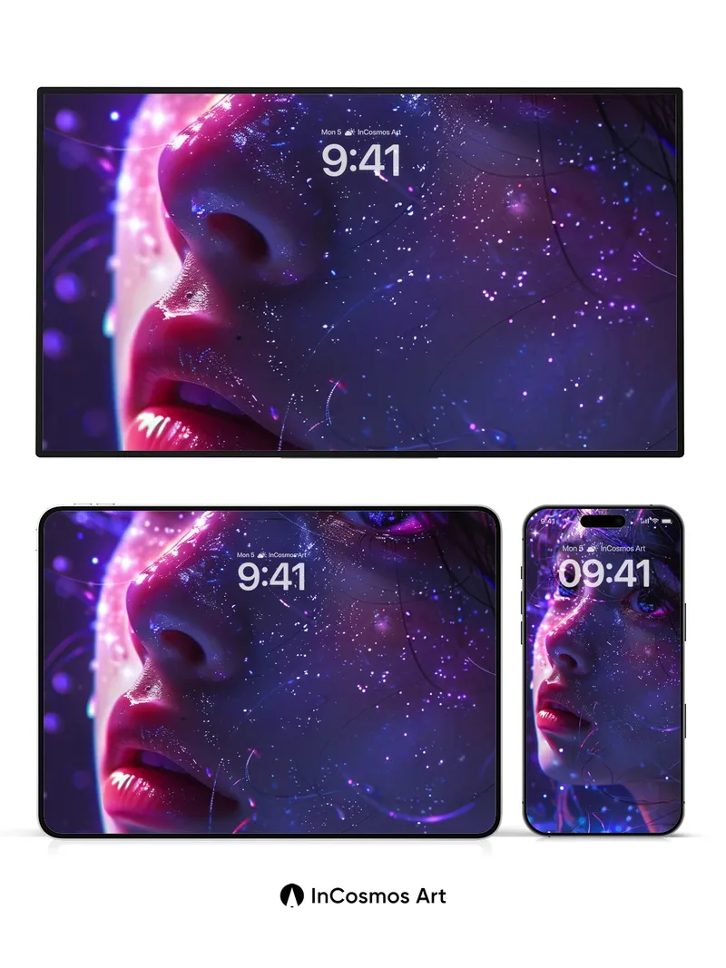 Cosmic Whisper Wallpaper with Starlit Skin