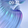 Luminous Wave Wallpaper with Iridescent Flow wallpaper for iPhone, iPad & Mac