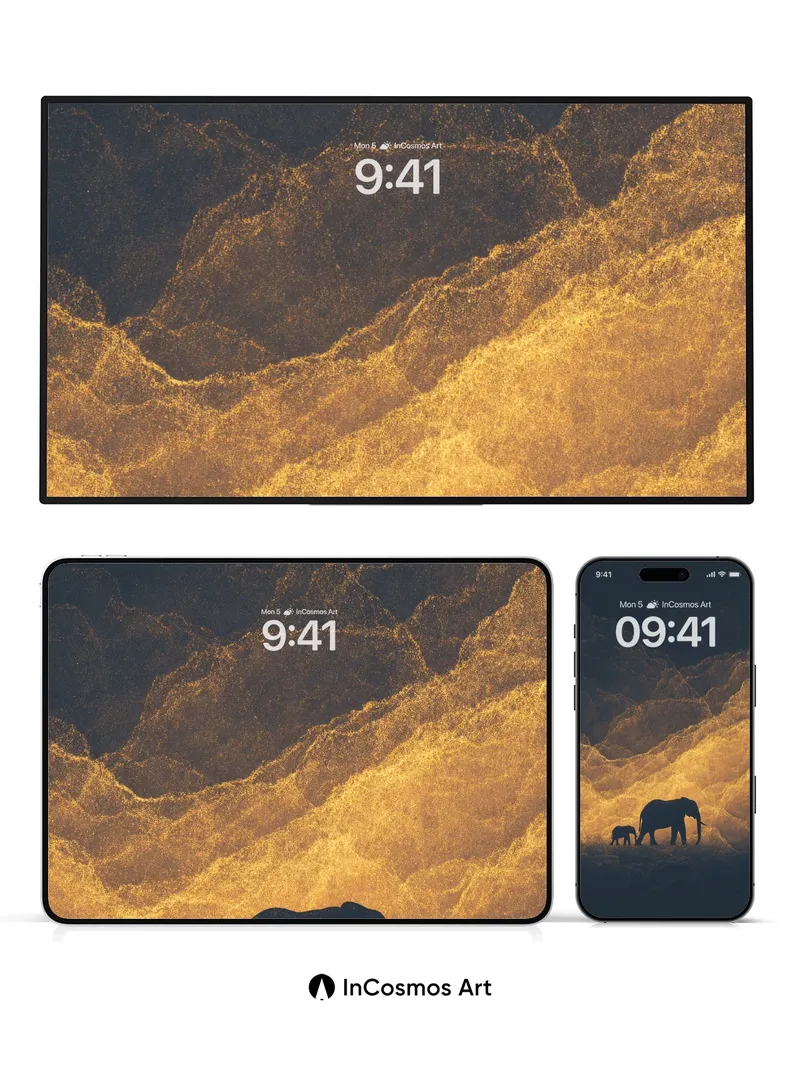 Golden Hush Wallpaper with Whispering Sands