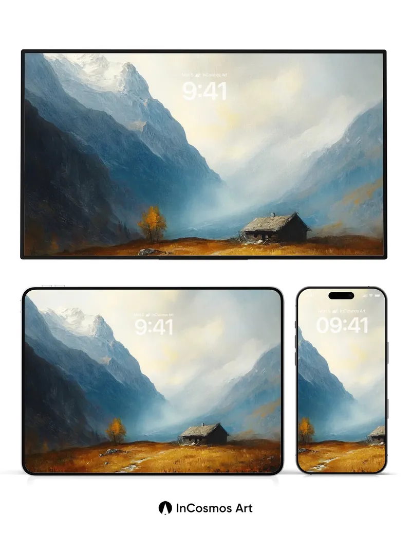 Serenity in Stone Wallpaper with Autumn Whisper