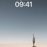 Desert Solitude Wallpaper with Single Cactus wallpaper for iPhone, iPad & Mac
