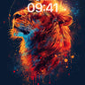 Cosmic Roar Wallpaper with Fiery Mane wallpaper for iPhone, iPad & Mac