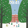 Snowfall Stillness Wallpaper with Whispering Trees wallpaper for iPhone, iPad & Mac