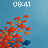 Vibrant School of Fish Background wallpaper for iPhone, iPad & Mac