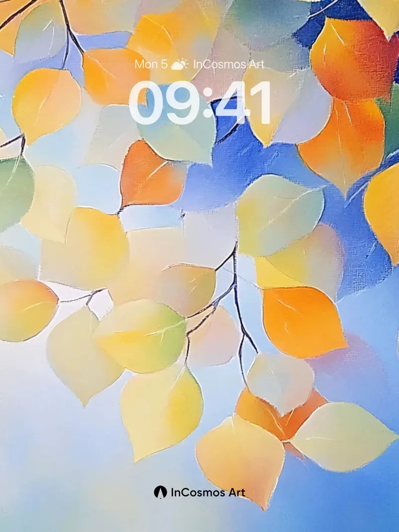 Luminous Canopy Wallpaper with Floating Light