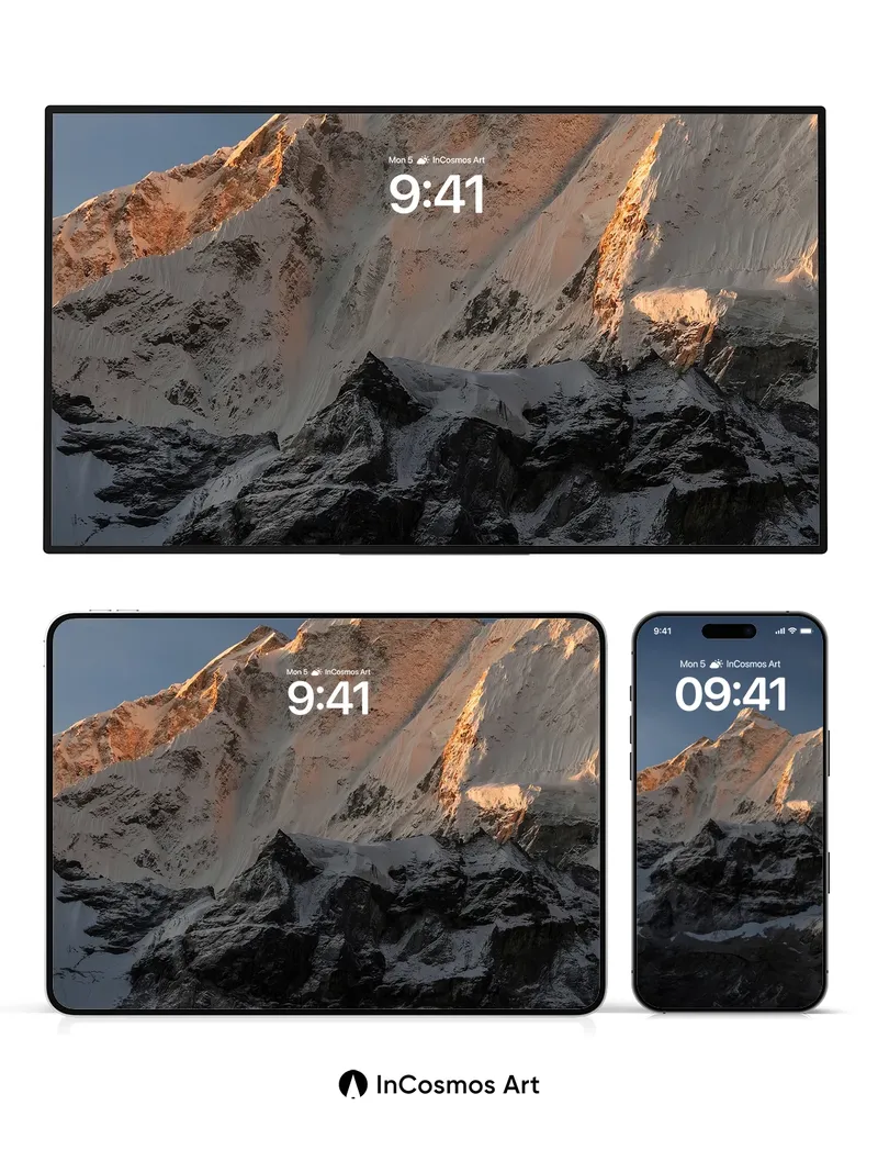 Alpenglow Frost Wallpaper with Dawn's Edge