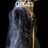 Stellar Veil Wallpaper with Golden Threads wallpaper for iPhone, iPad & Mac