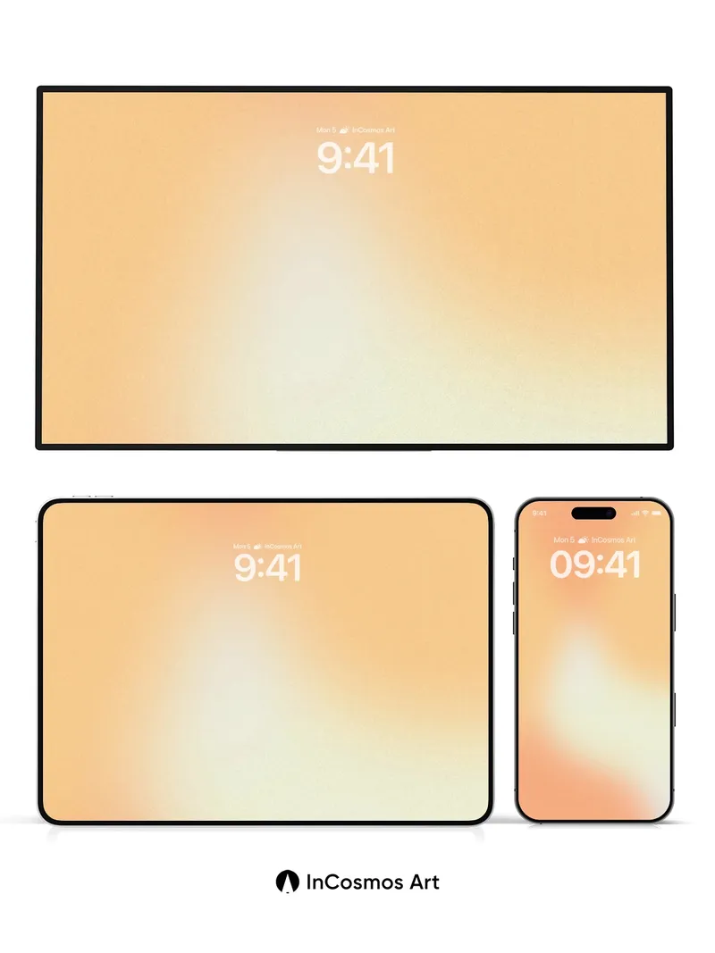 Soft Hush Gradient Wallpaper with Ethereal Light