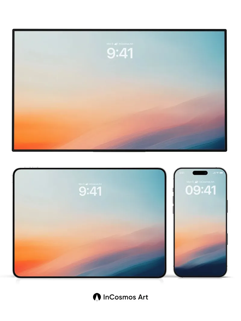 Serenity Horizon Wallpaper with Distant Light