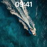 Cerulean Trail Wallpaper with Ocean Breath wallpaper for iPhone, iPad & Mac