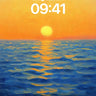 Golden Horizon Wallpaper with Sunlit Waves wallpaper for iPhone, iPad & Mac