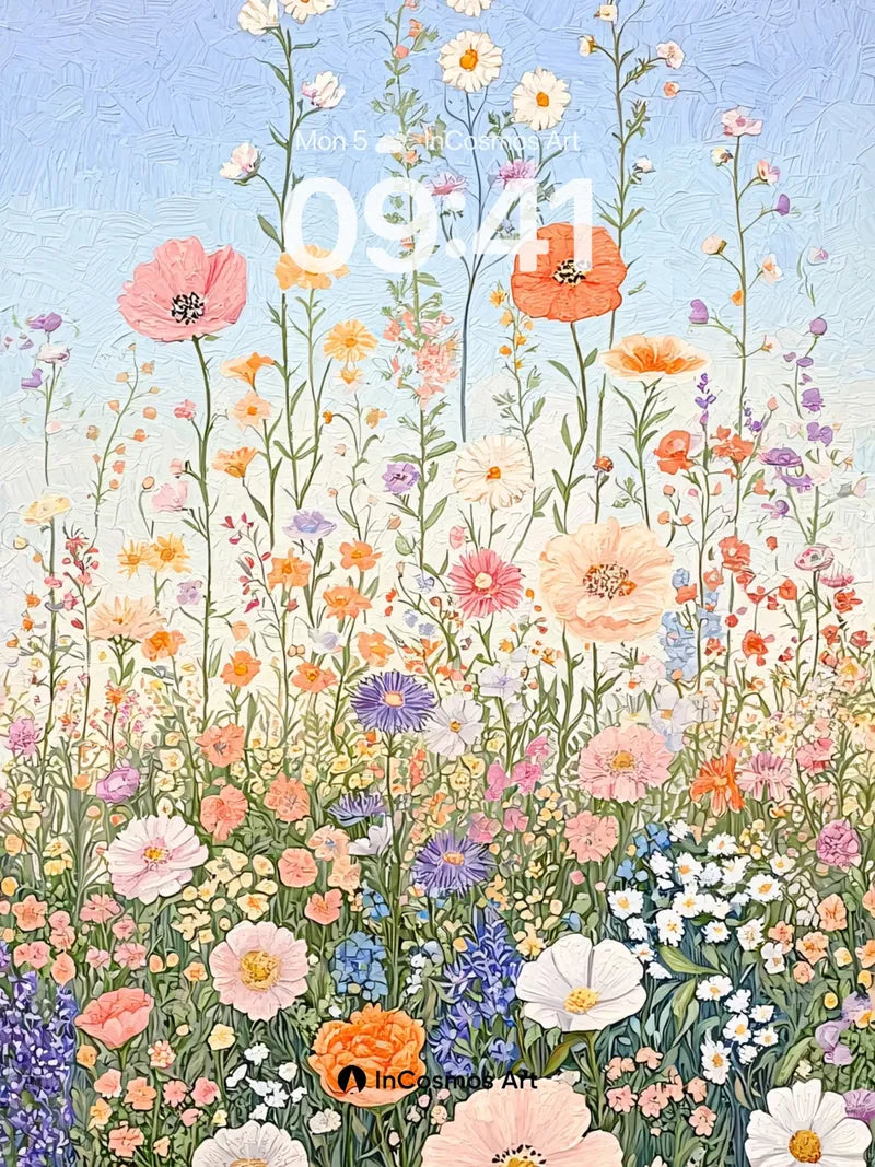 Whispering Meadow Wallpaper with Living Light