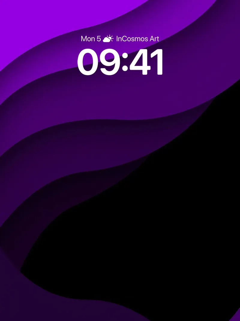 Velvet Shadow Wallpaper with Deep Wave Forms