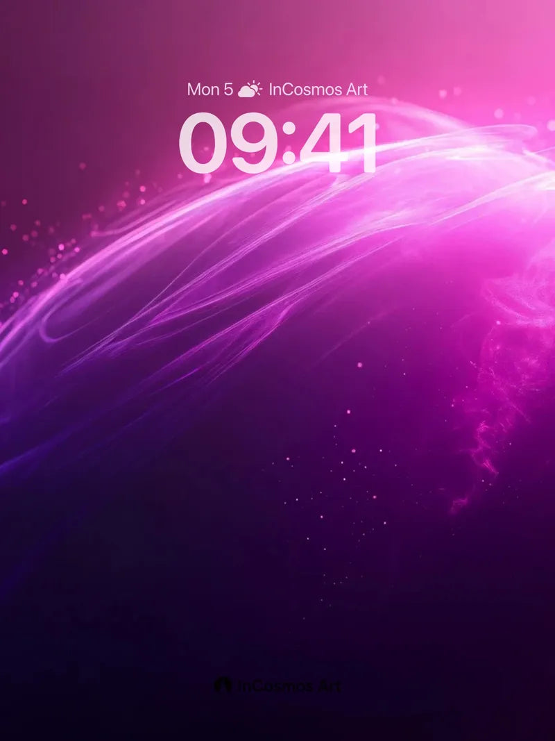 Luminous Veil Wallpaper with Cosmic Breath