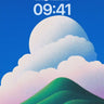 Serene Horizon Wallpaper with Celestial Clouds wallpaper for iPhone, iPad & Mac