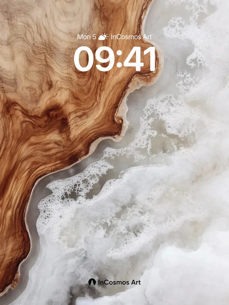 Earthy Whispers Wallpaper with Frosted Edge