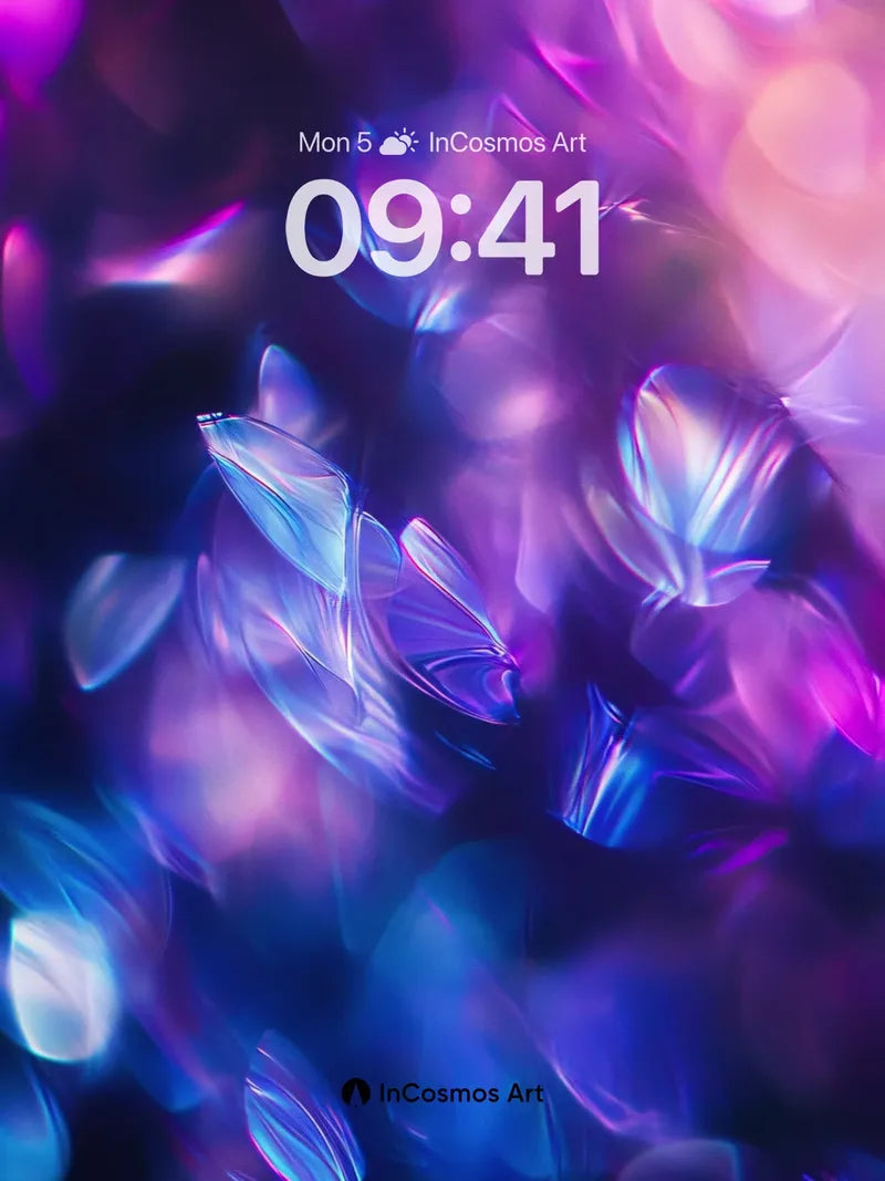 Luminous Petal Wallpaper with Ethereal Hues