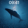 Cosmic Whale Wallpaper with Starlight Veil wallpaper for iPhone, iPad & Mac
