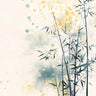 Serenity Bamboo Wallpaper with Golden Mist wallpaper for iPhone, iPad & Mac