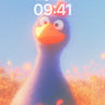 Whimsical Feathered Wonder Wallpaper with Sunset Hues wallpaper for iPhone, iPad & Mac