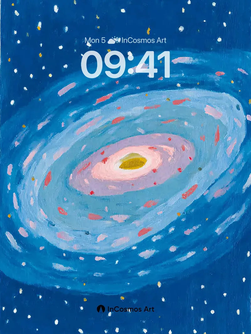 Whirling Galaxy Wallpaper with Starry Depth wallpaper for iPhone, iPad & Mac