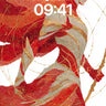 Crimson Reverie Wallpaper with Golden Veins wallpaper for iPhone, iPad & Mac