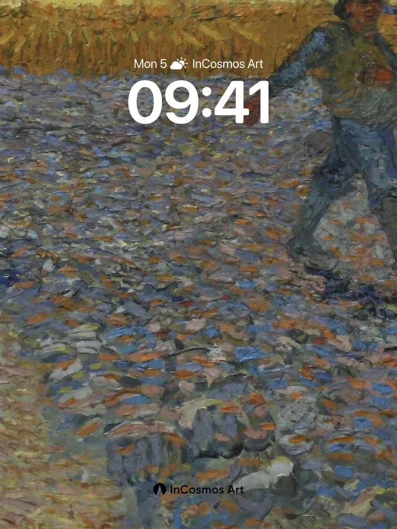 Golden Harvest Wallpaper with Van Gogh's Brushstroke Magic