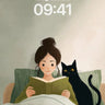 Serenity in Stripes Wallpaper with Midnight Companion wallpaper for iPhone, iPad & Mac