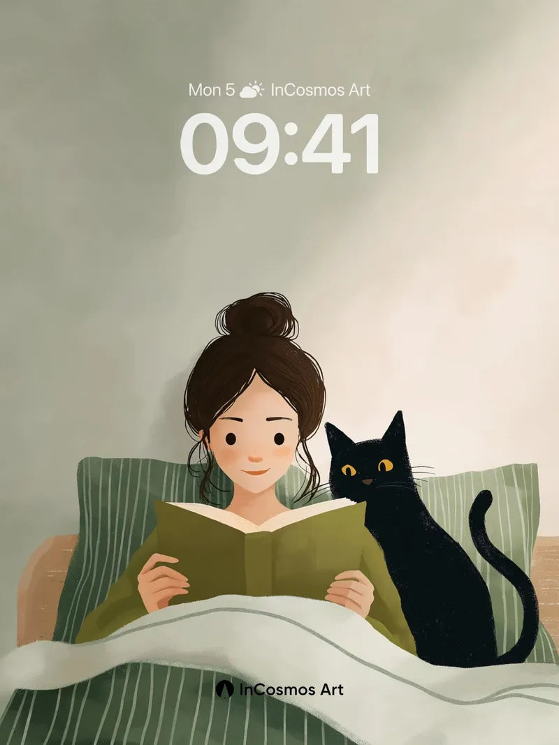 Serenity in Stripes Wallpaper with Midnight Companion wallpaper for iPhone, iPad & Mac