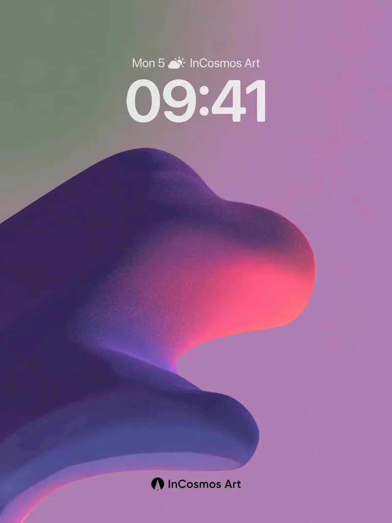 Luminous Drift Wallpaper with Soft Peaks