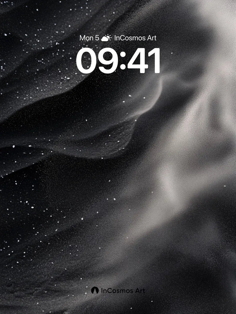 Cosmic Drift Wallpaper with Starlit Veils