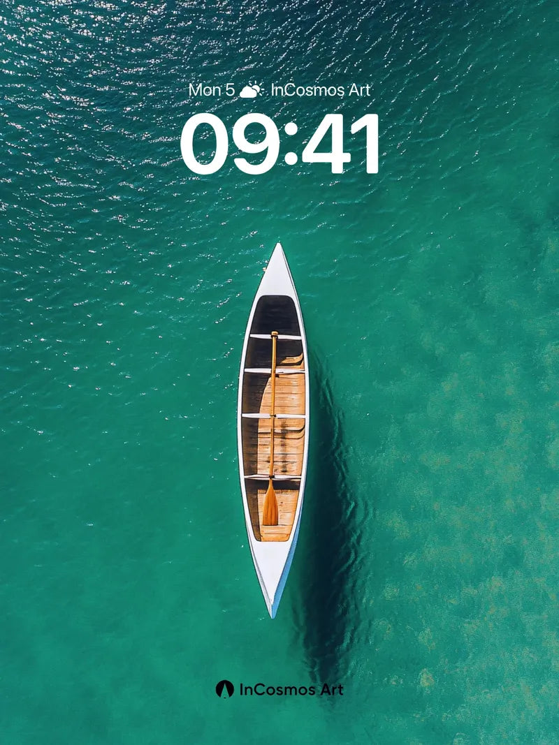 Serenity Drift Wallpaper with Azure Depths