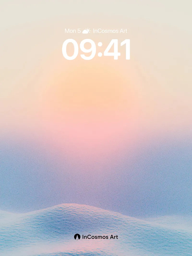 Serenity Snowdrift Wallpaper with Dusk Hues