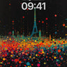 Cosmic Paris Wallpaper with Dotted Light Fields wallpaper for iPhone, iPad & Mac