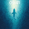 Deep Blue Silence Wallpaper with Shark Shadow wallpaper for iPhone, iPad & Mac