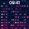 Neon Grid Wallpaper with Pulse Light wallpaper for iPhone, iPad & Mac