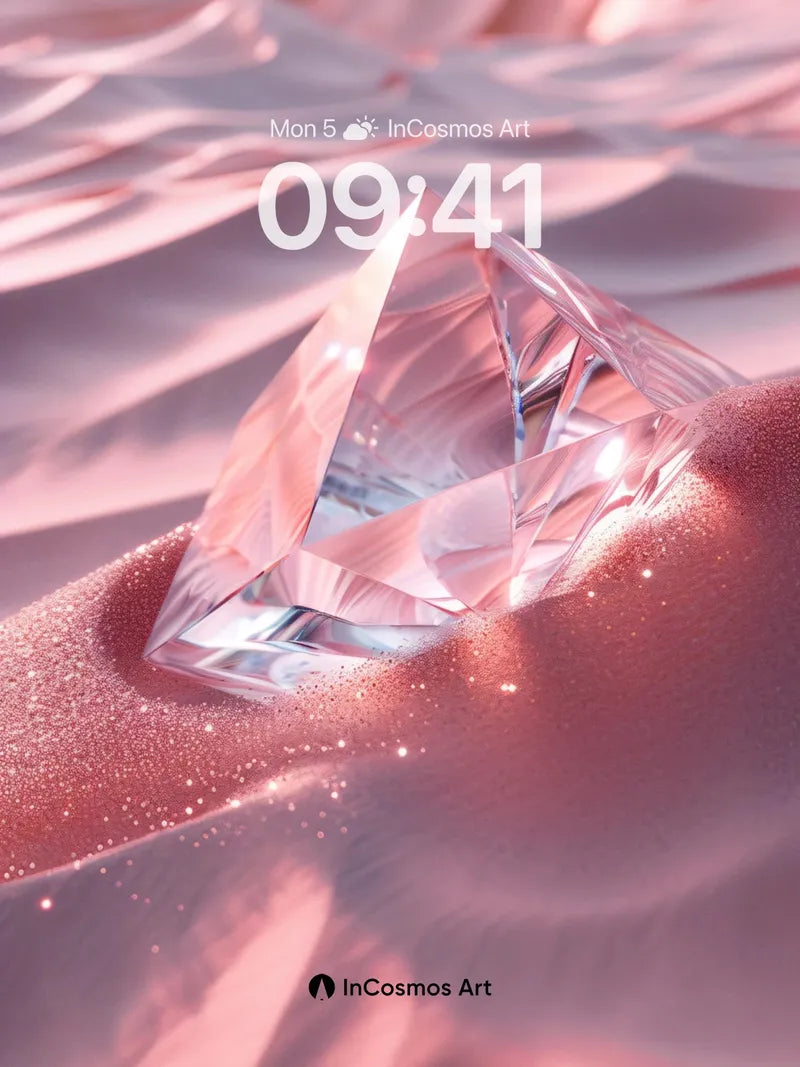 Serenity Prism Wallpaper with Rose Quartz Sands wallpaper for iPhone, iPad & Mac