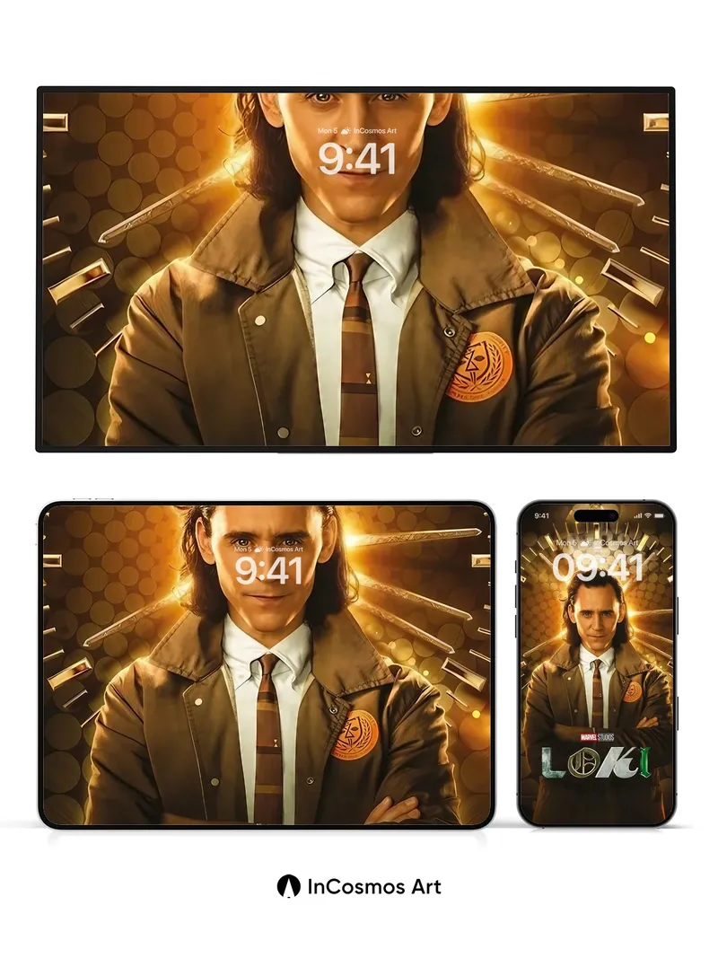 Golden Timekeeper Wallpaper with Chrono Radiance