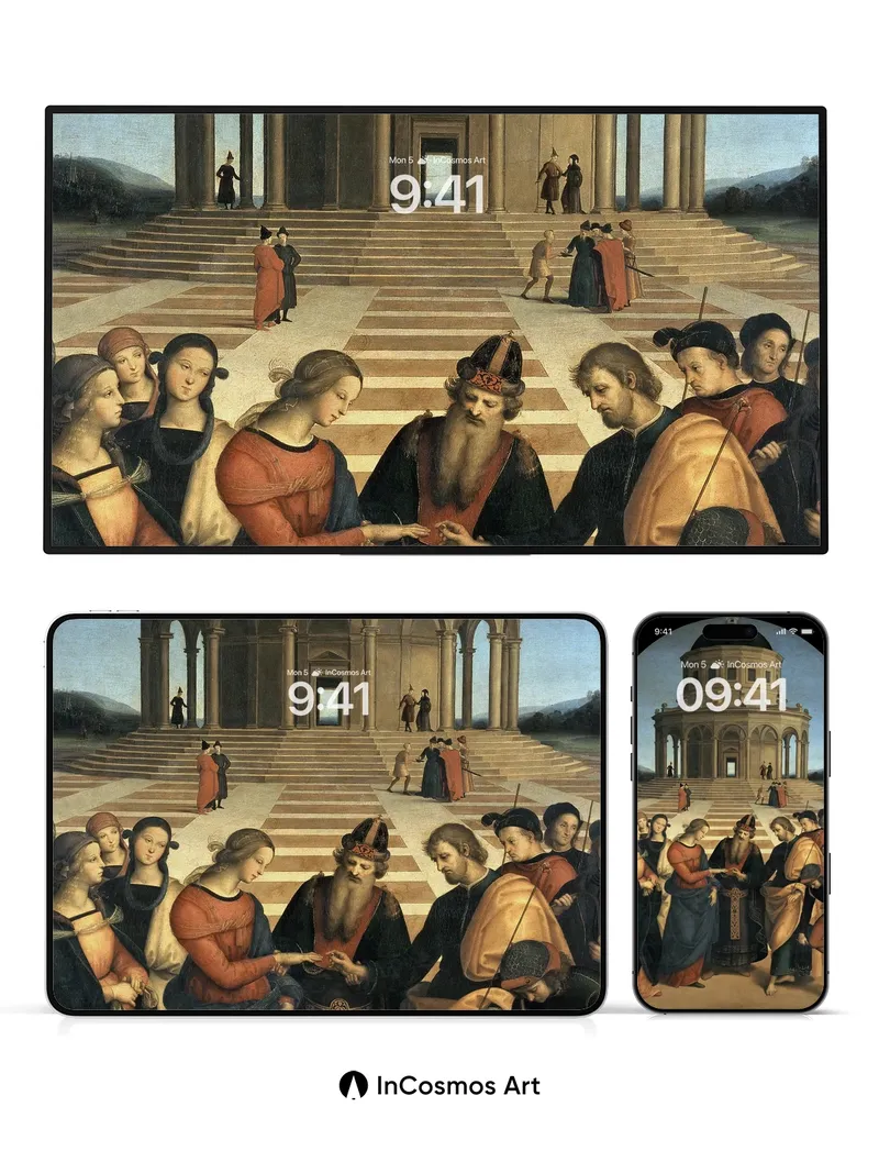 Sacred Geometry Wallpaper with Renaissance Light