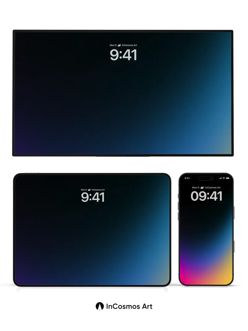 Velvet Gradient Wallpaper with Cosmic Hues