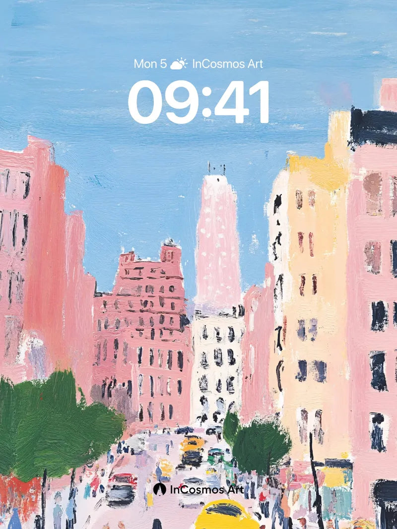 Sunlit Canvas Wallpaper with City Pulse