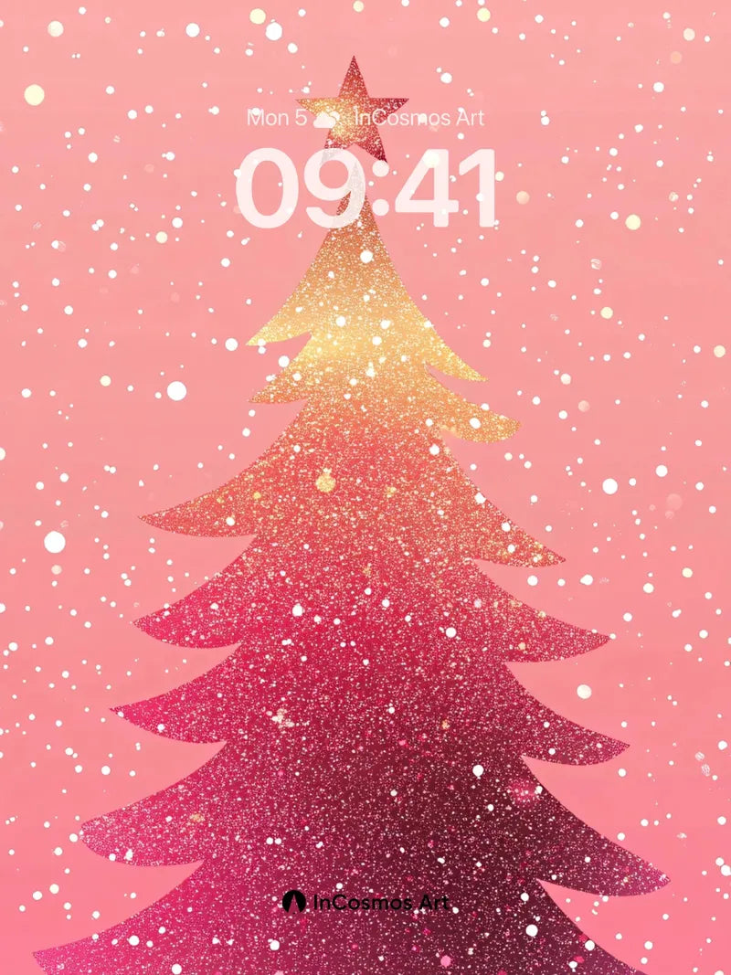 Gilded Sparkle Wallpaper with Starlight Crown