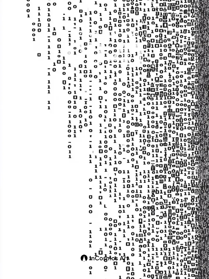 Binary Pulse Wallpaper with Glitching Code